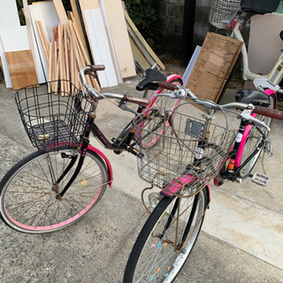 小学生用自転車2台0円