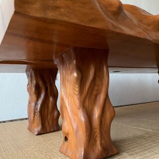 【ヒノキ一枚板テーブル】