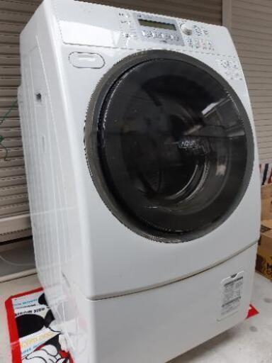 オゾンで洗う　ドラム式洗濯乾燥機　サンヨー　アクア