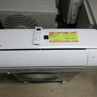 K02040　シャープ　中古エアコン　主に6畳用　冷2.2kw／...