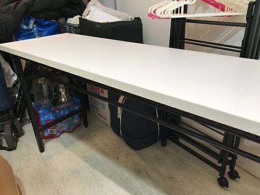 2台　長机　折り畳み　ミーティングテーブル　会議テーブル　作業テーブル