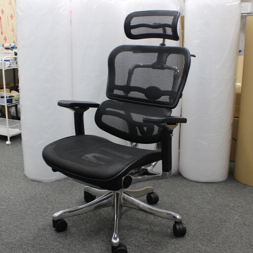 T951)Ergohuman JOIFA 802 オフィスチェア ハイタイプ メッシュ エルゴヒューマン 椅子 OAチェア ハイバック チェア