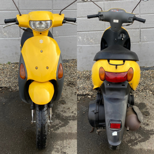 ☆レッツ4黄.低燃費FIモデル☆バッテリー・シートなど新品交換^_