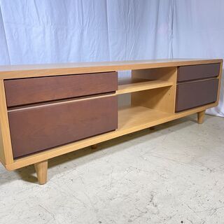 テレビボード 茶 テレビ台 ローボード リビング家具 中古品