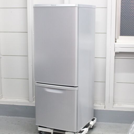 T897) Panasonic ノンフロン冷凍冷蔵庫 NR-B179W-S 2ドア 右開き 168L 2017年製 シルバー パナソニック 冷蔵庫