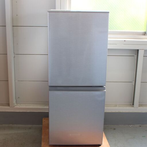 T768) ☆高年式☆AQUA 冷凍冷蔵庫 2ドア 右開き シルバー AQR-13J 126L 2020年製 LED庫内 冷蔵庫 アクア