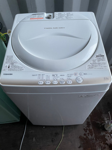 No.586 TOSHIBA 4.2kg 洗濯機　2015年製　近隣配送無料