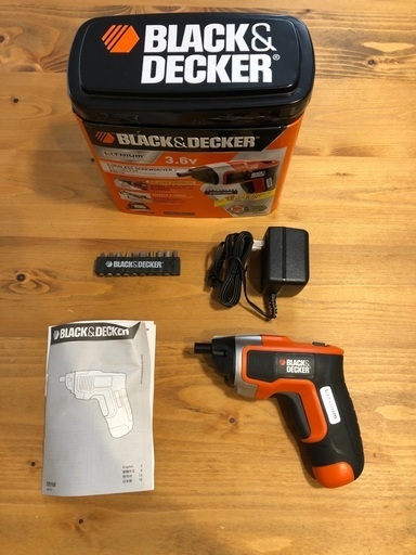 新品 未使用品 電動ドライバーブラックアンドデッカー3 6v ジョージ さいたまのその他の中古あげます 譲ります ジモティーで不用品の処分