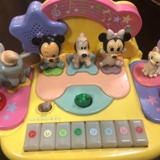 音鳴って、音楽が流れるピアノおもちゃ　Mickey