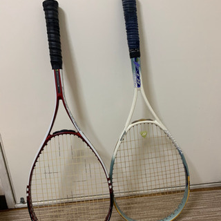 軟式テニスラケット ソフトテニスラケット 2本 0円