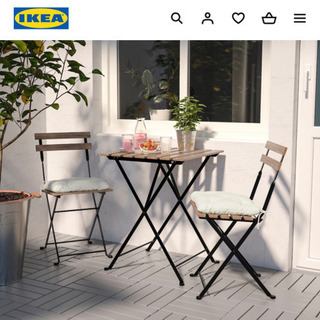 【ネット決済】【IKEA】テーブル/椅子/座布団