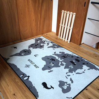 世界地図ラグ（127cm×189cm）