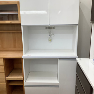 土井インテリヤ工業 レンジボード 収納家具 キッチン家具 ホワイト キッチン収納 大川家具】ダイニングボード 60cm幅 イルマ [土井インテリヤ工業