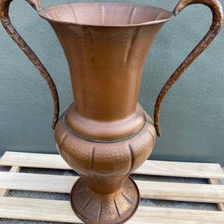 レトロ▶︎ 巨大花瓶　銅
