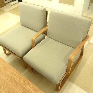 札幌市/清田区 無印良品/MUJI ダイニングセット(テーブル・4/ベンチ・1 