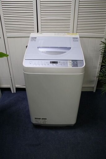 R2404) SHARP 中古 シャープ　洗濯乾燥機　洗濯5.5㎏/乾燥3.5㎏　ES-TX550-A　ブルー系　ヒーター乾燥 2016年製! 洗濯機 店頭取引大歓迎♪