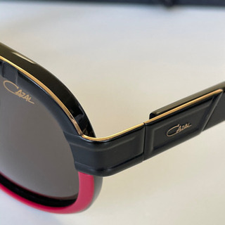 未使用 カザール Cazal Legends 884 002 Sunglasses Black Red