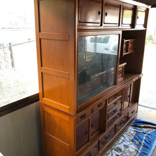 欅 茶箪笥 ケヤキ 収納家具 高級家具