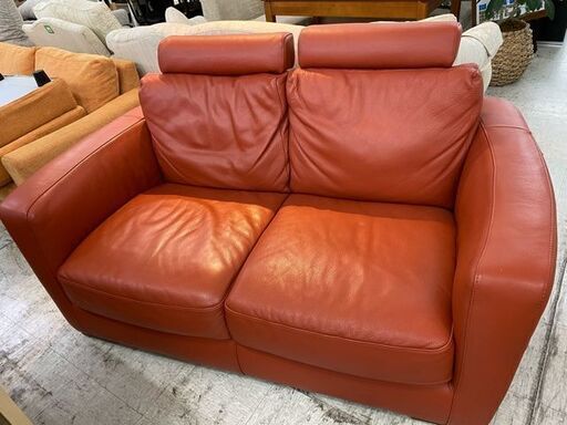 【愛品館 江戸川店】Italsofa　本革　2Pソファ　ソファ　ID:156-008293-007　配送可　代引き配送可（代引きの場合は現金のみのお取り扱いになります）