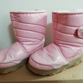 19cm　Khombu　ピンクの冬用ブーツ