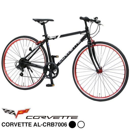 新品 CHEVROLET(シボレー) クロスバイク 700c 軽量アルミフレーム シマノ6段変速  CORVETTE(コルベット) AL-CRB7006
