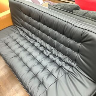 ソファーベッド ニトリ ブラック キズ有り Nシールド ROCK