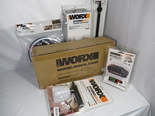 JKN1853/充電式洗浄ガン/ハイドロショット/HYDROSHOT/洗車/コードレス/WORX/WG629/セット品/良品/美品/新品/未使用品/