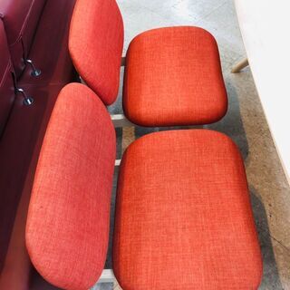 ニトリ / リビングダイニング4点セット /グレーオレンジカラー