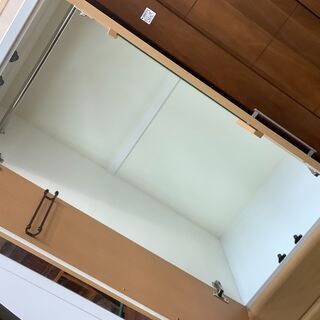 ワードローブ　マルミツ　ナチュラル×ホワイト　ｷｽﾞ有り　FALSETT060