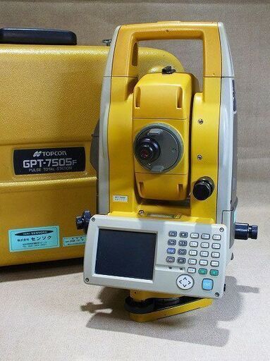 【苫小牧バナナ】指定業者にて校正済み TOPCON/トプコン パルストータルステーション GPT-7505F 超ロングレンジノンプリズム測距♪
