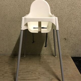 IKEA イケア ベビーチェア ハイチェア ホワイト 幅55cm...