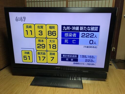 ★TOSHIBA★★録画機能★CELL REGZA★大型液晶５５型TV★純正レコーダー★下見動作確認OKです★