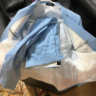 お洒落水色スーツホストVIP営業ストリートファッション