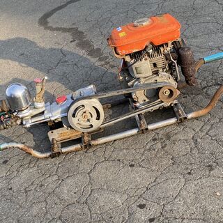 発送しません 実演動画付 整備済 圧力35Kgf/c㎡ 吸水量30L/分 4馬力 セット動噴 MS253　丸山　現品確認 手渡し歓迎 初期不良対応可能