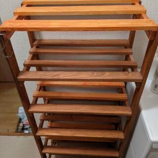 手作り　木製の棚（5段）