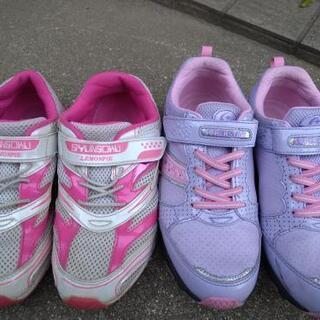 女児の運動靴　サイズ22.5EE