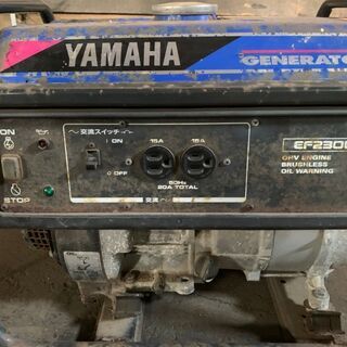 【ジャンク】ヤマハ発動機（YAMAHA） ヤマハ オープン型発電機 60Hz EF2300 早いもの勝ち 訳あり品