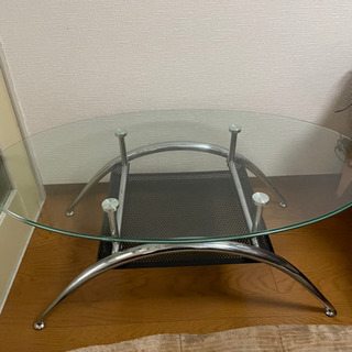 ニトリ ガラステーブル  ローテーブル