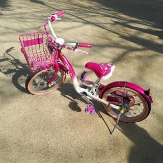 ミニー　自転車　16インチ　ピンク