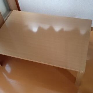 【ネット決済】折りたたみローテーブル(木目調)　ニトリ
