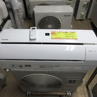 K02041　シャープ　中古エアコン　主に6畳用　冷2.2kw／...