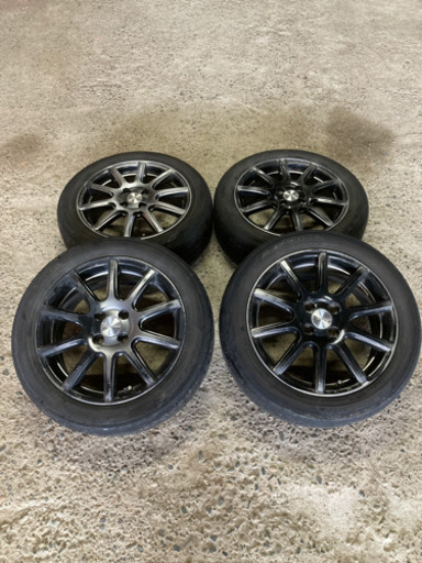 中古ラジアルタイヤ アルミホイールセット185 55r16 2分山 マルウエ80 新潟のタイヤ ホイール の中古あげます 譲ります ジモティーで不用品の処分