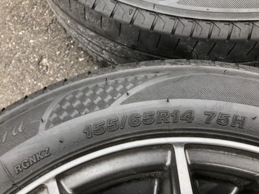 レグノ!! 155/65R14 タイヤホイールセット! 美品 軽自動車に!