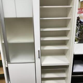 ☆ジモティ割あり☆ ニトリ 食器棚 ホワイト H200×W160×D53 