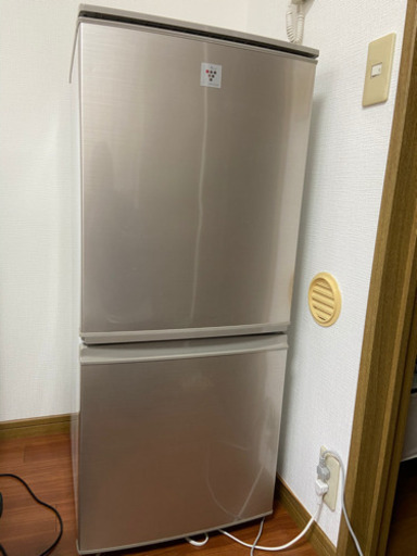SHARP プラズマクラスター冷蔵庫　137L 2ドア　SJ-PD14Y-N