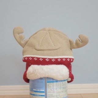 赤ちゃん用鹿型ニット帽子（未使用品）
