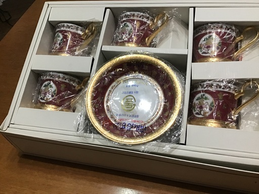 ロイヤルチャイナコーヒーセット　5客　新品　　交渉中です