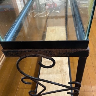 120cm水槽、ワイヤーラック、ガラス蓋セット