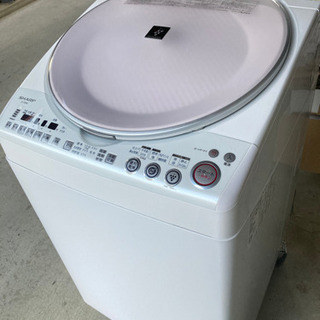 【ネット決済・配送可】洗濯機　SHARP es-tx800 20...