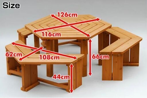 ガーデンテーブル\u0026イス３脚セット